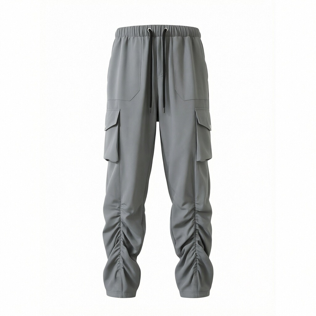 women wrinkle cargo pant